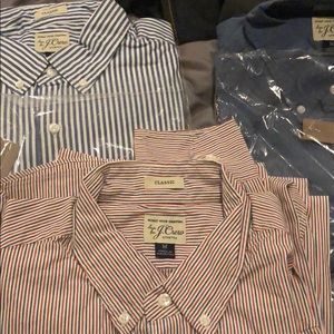 J.Crew stretch 3 pack of classic dress shirts